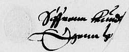Eget segl benyttet 1627/28 (Vedlegg x til Fogderegnskap Moss 1627-28)